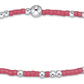 HOPE UNWRITTEN STERLING BRACELET - BRIGHT PINK - She Chester
