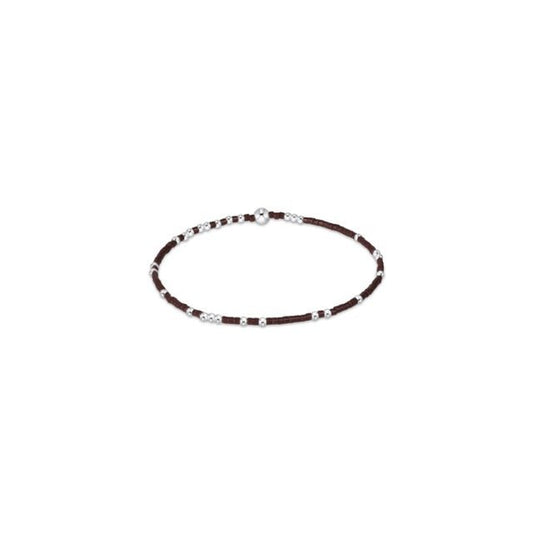 Hope Unwritten Sterling Bracelet - Chocolate - She Chester