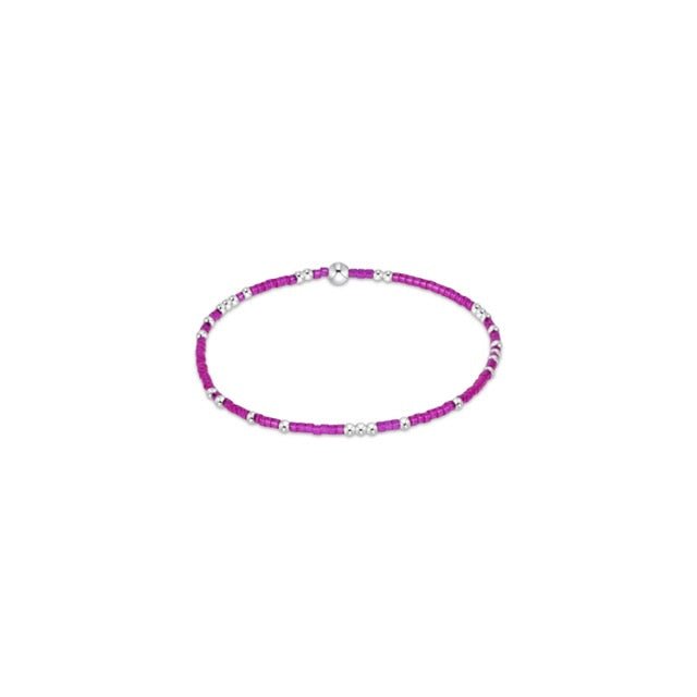 Hope Unwritten Sterling Bracelet - Fuchsia - She Chester