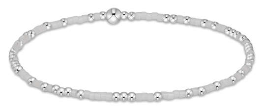 HOPE UNWRITTEN STERLING BRACELET - WHITE - She Chester