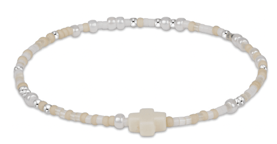 HOPE UNWRITTEN STERLING SIGNATURE CROSS BRACELET - CALL ME ON MY SHELLPHONE - She Chester