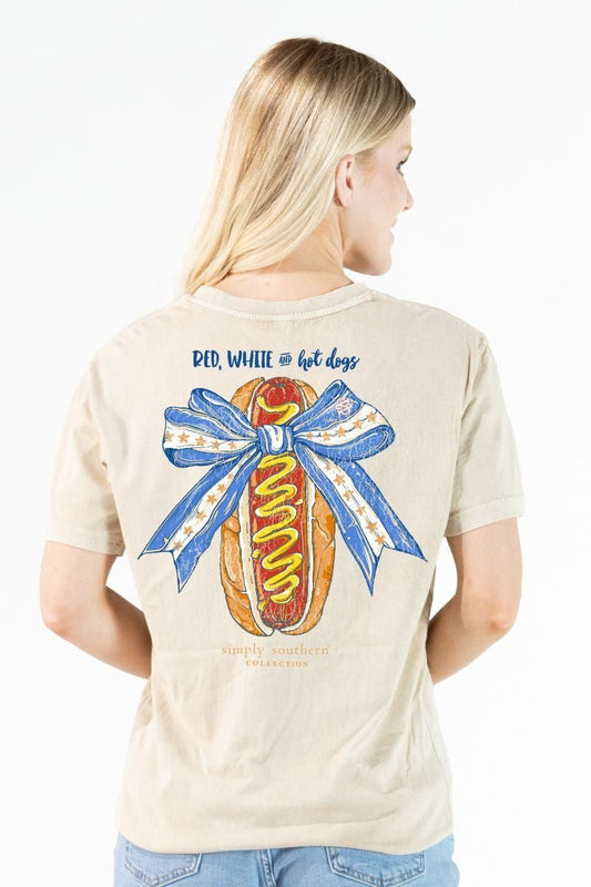 Hot Dog Mineral Wash Tee - She Chester