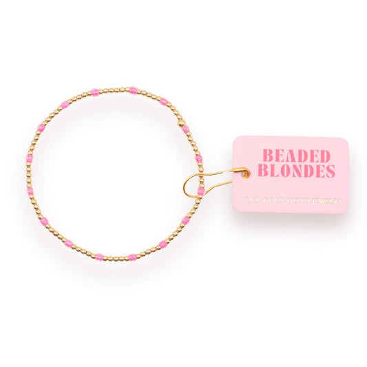 Hot Pink Dainty Poppi Bracelet Standard Size - She Chester