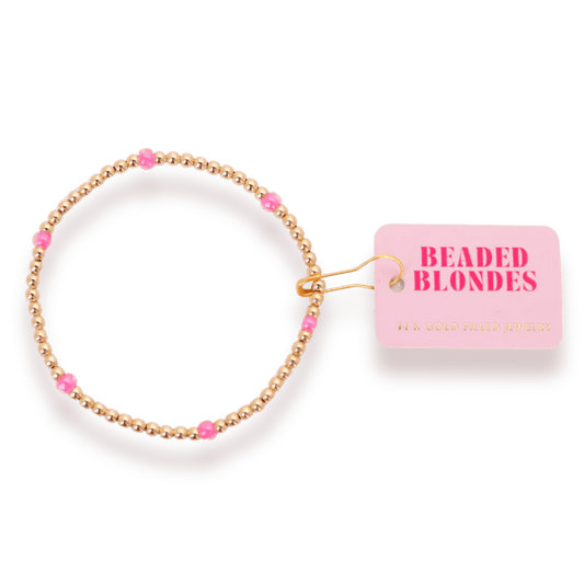 Hot Pink Poppi Bracelet Standard Size - She Chester