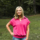 Hot Pink Short Sleeve Tunic - She Chester
