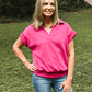 Hot Pink Short Sleeve Tunic - She Chester
