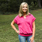 Hot Pink Short Sleeve Tunic - She Chester
