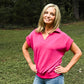 Hot Pink Short Sleeve Tunic - She Chester