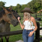 Howdy Boot Stitch Tube Top - She Chester