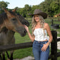 Howdy Boot Stitch Tube Top - She Chester