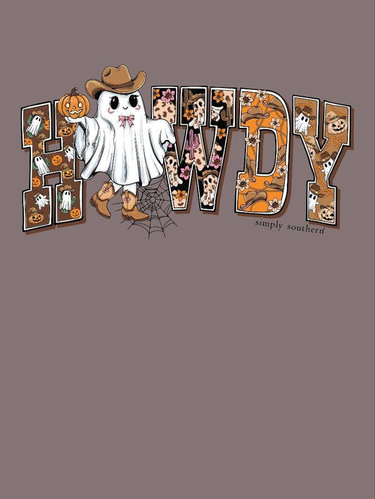 Howdy Pumpkin Ghost Tee - She Chester