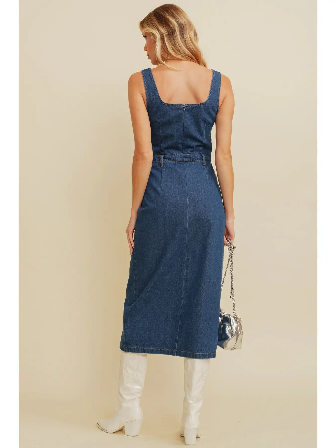 Huckleberry Denim Midi Dress - She Chester