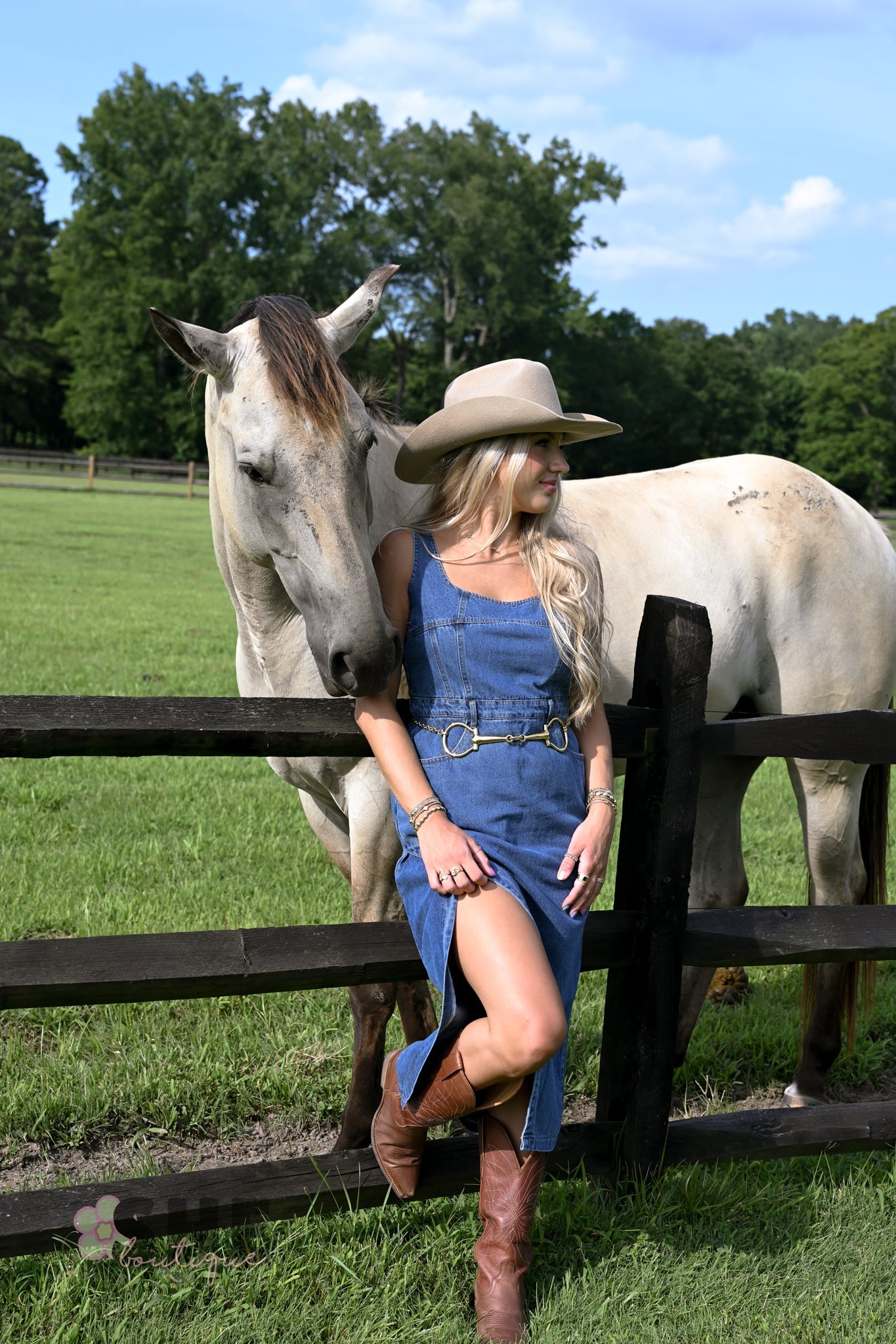 Huckleberry Denim Midi Dress - She Chester