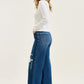 HW Column Straight With Adjustable Waistband Jeans - She Chester