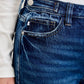 HW Column Straight With Adjustable Waistband Jeans - She Chester