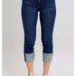 HW Double Waist Band Capri Jeans Style 72118 - She Chester