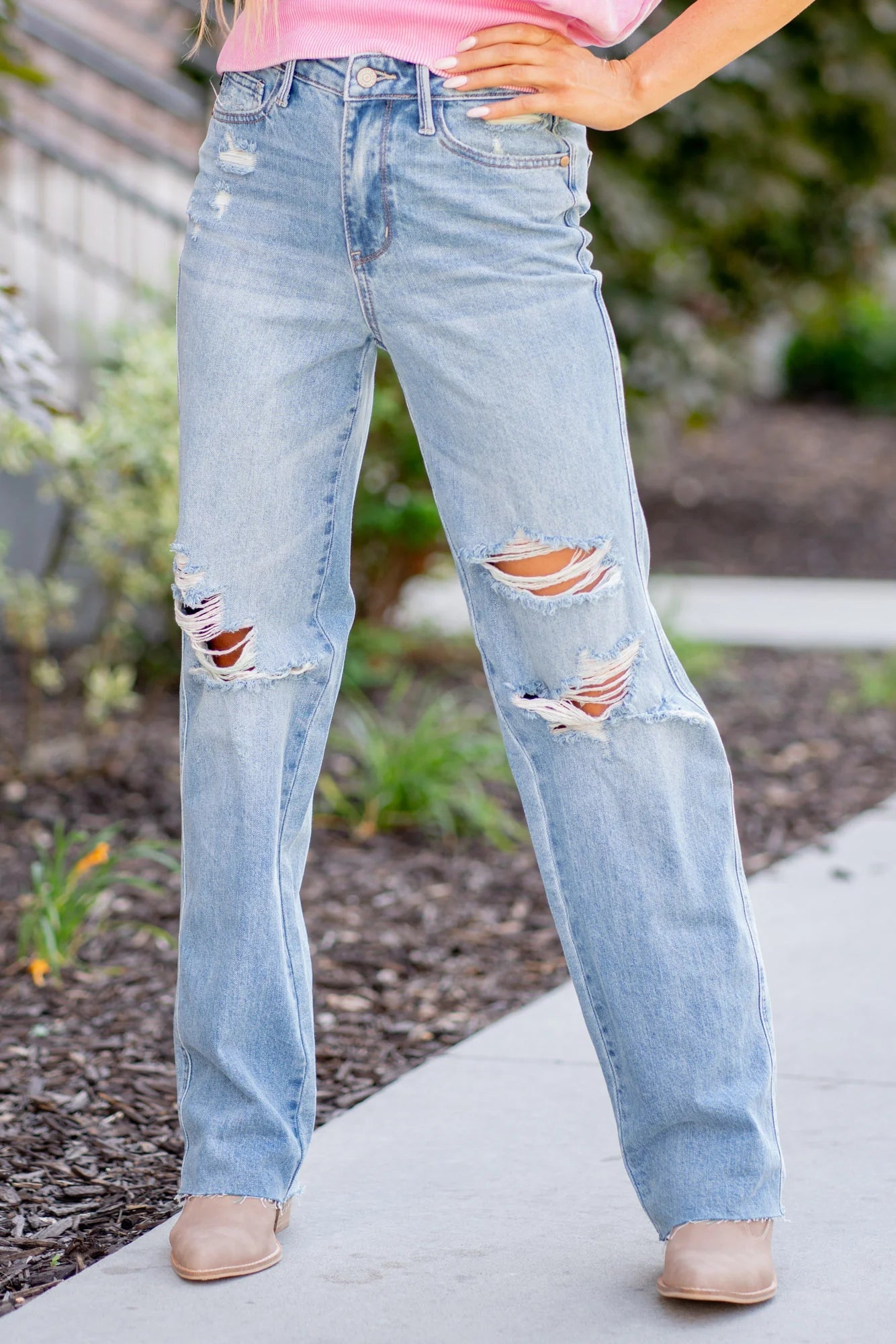 HW Magic 90s Destroy Straight Jeans Style 88671 - She Chester