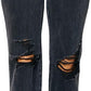 HW Rigid Magic Black Distressed Jeans - She Chester