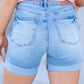HW TC Cool Denim Medium Wash Shorts Style 150205 - She Chester
