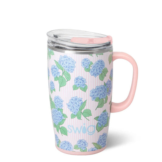 Hydrangeas Travel Mug 18oz - She Chester
