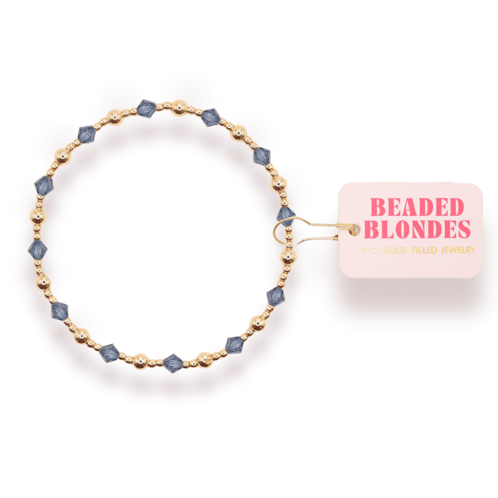 Ice Blue June Bracelet: Standard 6.75 inch - She Chester