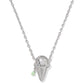 ICE CREAM SHORT PENDANT NECKLACE SILVER MINT MOTHER OF PEARL - She Chester