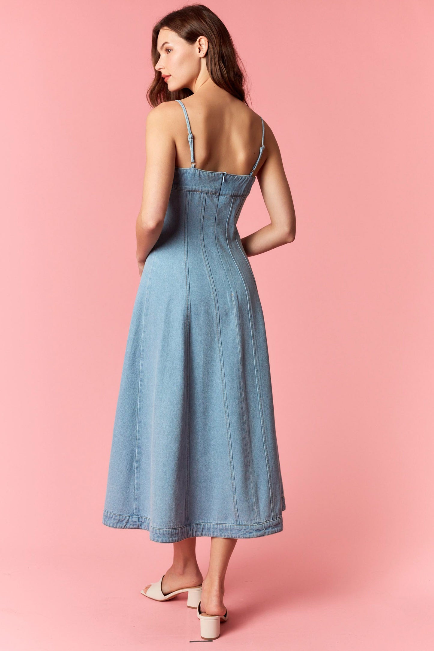 Declan Denim Midi Dress