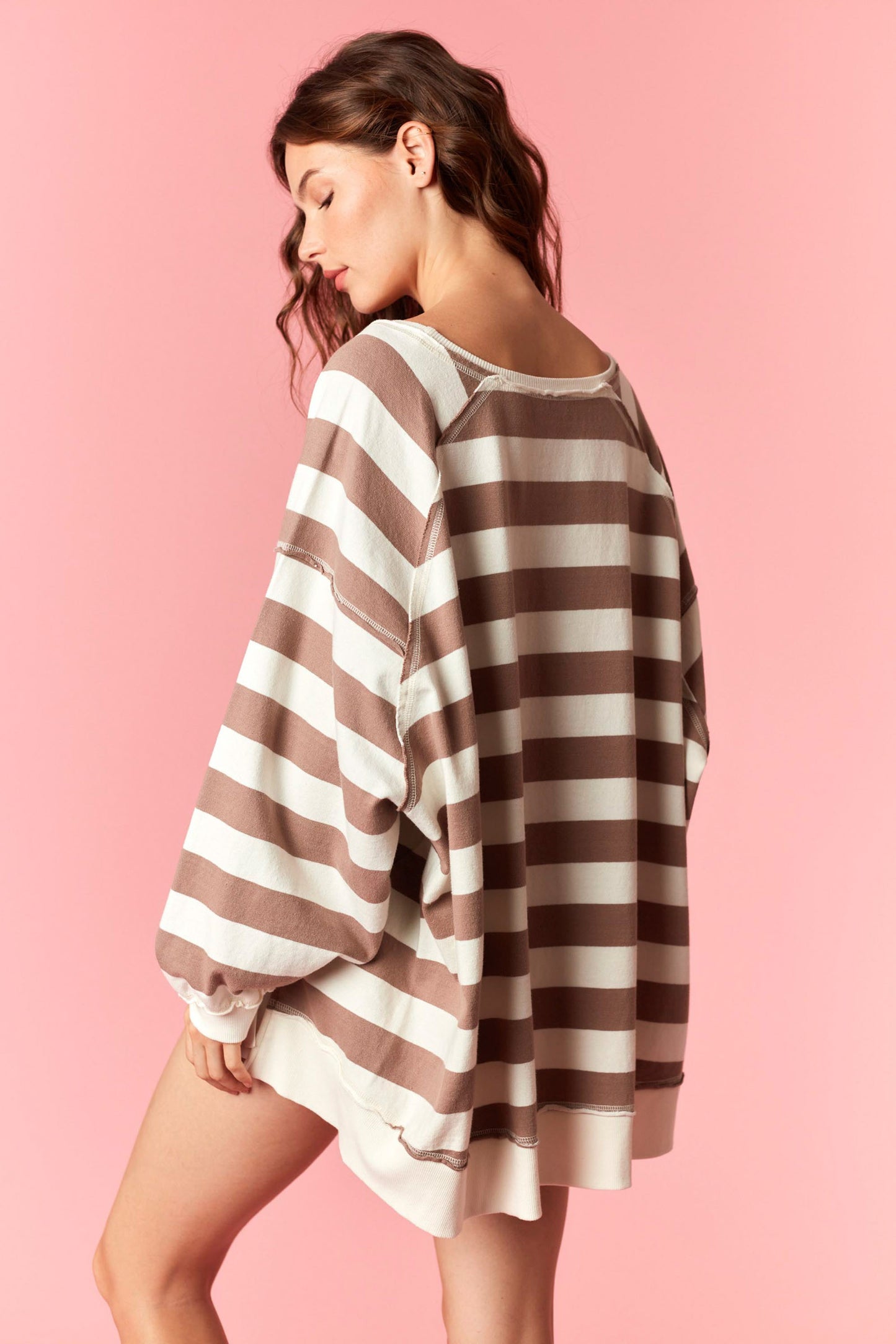 Sweet Cream Coffee Oversized Top