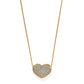Illumina Celeste Bold Heart Gold Necklace JM7731 - She Chester