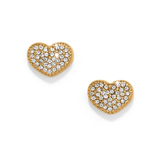 Illumina Celeste Heart Gold Post Earrings JA0145 - She Chester