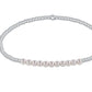 Sterling Bliss 2mm Bead Bracelet - Pearl