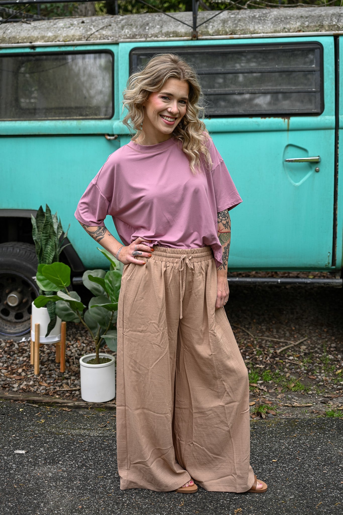 In The Office Flowy Pants - She Chester