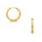 Indah Hammered Mini Hoop Earring - She Chester