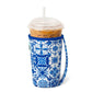 Indigo Tiles Medium Iced Cup Coolie - She Chester