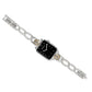 Interlock Noir Two Tone Watch Band W30622 - She Chester