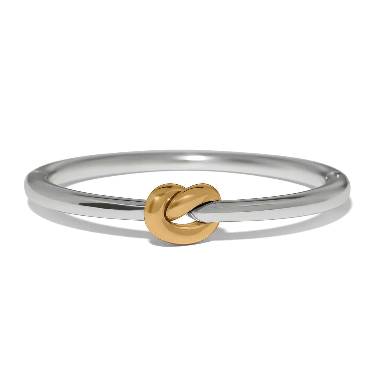 Interlock Single Knot Two Tone Hinge Bracelet JF0507 - She Chester