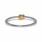 Interlock Single Knot Two Tone Hinge Bracelet JF0507 - She Chester