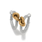Interlock Single Knot Two Tone Hoops JA0367 - She Chester