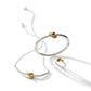 Interlock Single Knot Two Tone Necklace JM0298 - She Chester