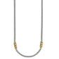 Interlock Twist Two Tone Necklace JM7587 - She Chester