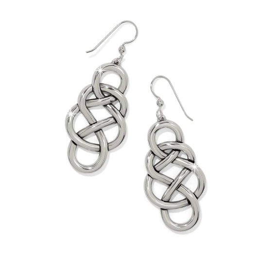 Interlok Braid Drop French Wire Earrings JA0144 - She Chester