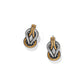 Interlok Harmony Two Tone Post Earrings - JA9956 - She Chester