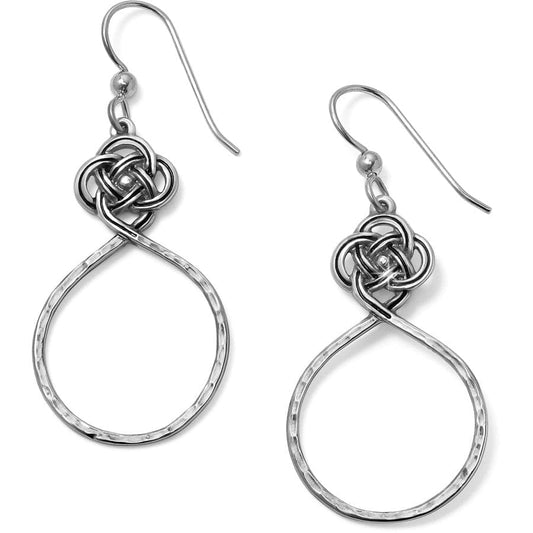 Interlok Knot Pt Circle French Wire Earrings - She Chester