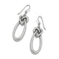 Interlok Linked Hearts Silver French Wire Earring JA0363