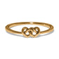 Interlok Linked Hearts Gold Bangle JF0505