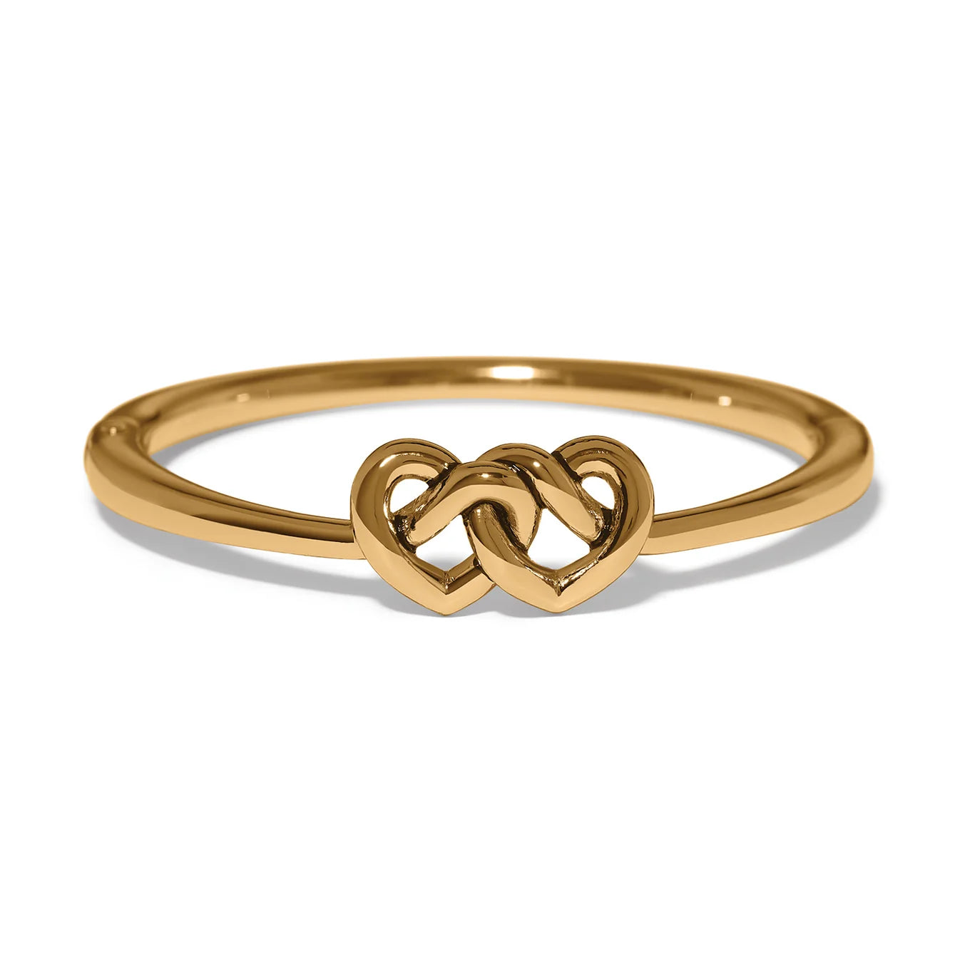 Interlok Linked Hearts Gold Bangle JF0505