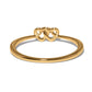 Interlok Linked Hearts Gold Bangle JF0505