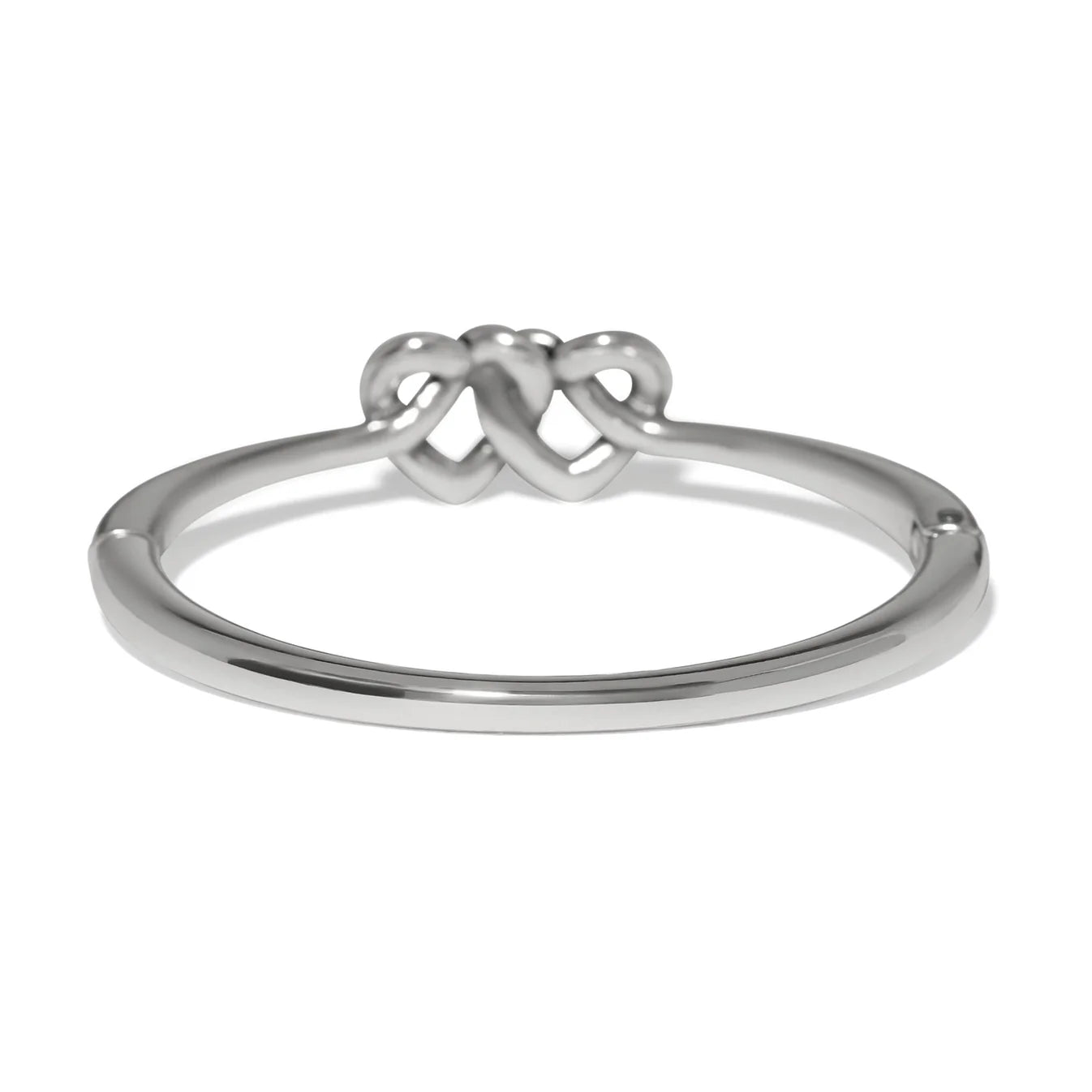 Interlok Linked Hearts Silver Bangle JF0504