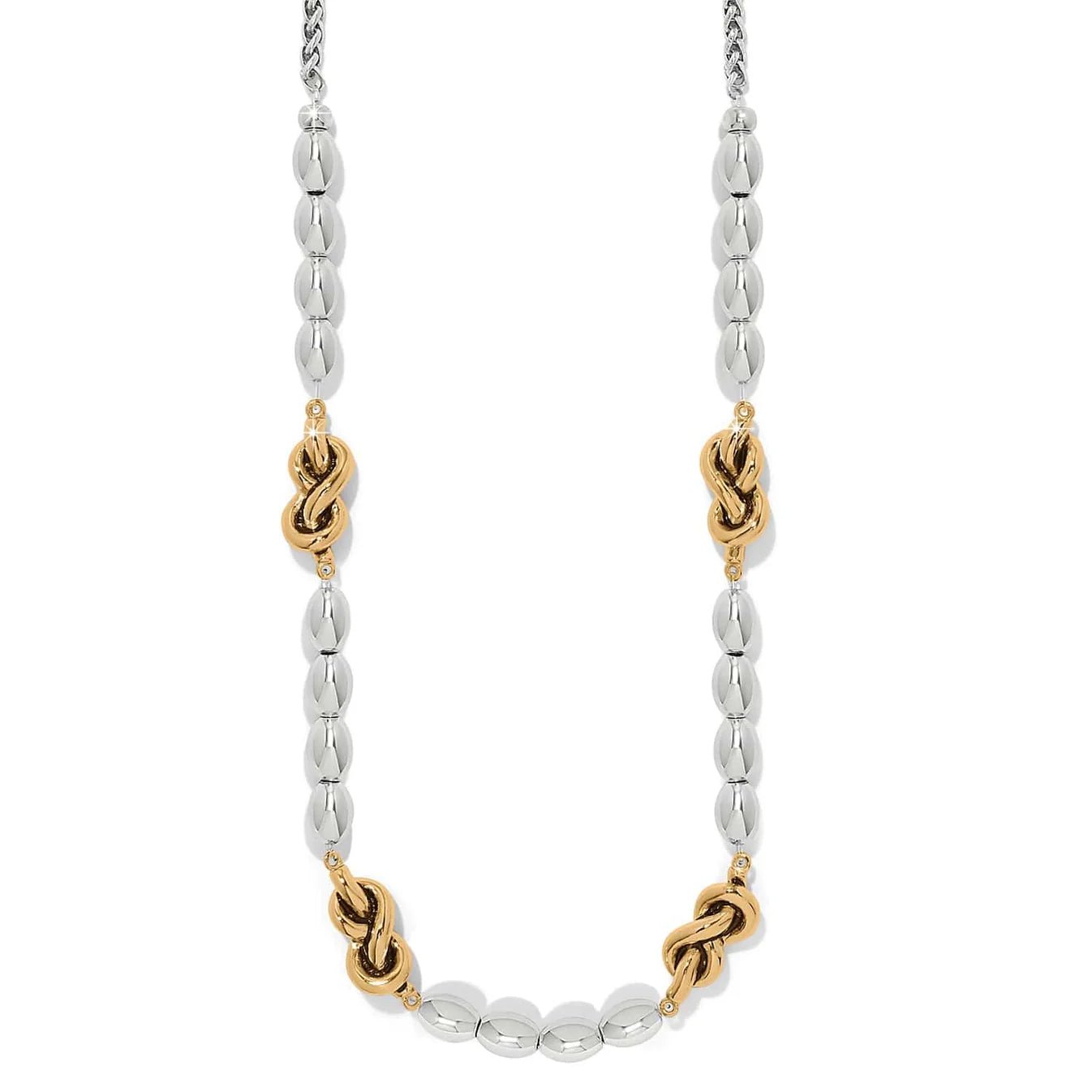 Interlok Single Knot Drop Collar Necklace JM0049 - She Chester