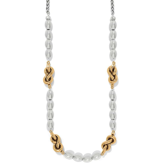 Interlok Single Knot Drop Collar Necklace JM0049 - She Chester